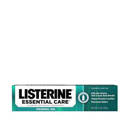 LISTERINE Listerine Essential Care Original Gel Toothpaste 4.2 oz. Tube, PK24 43455